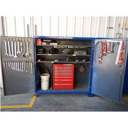 STRONHGOLD STORAGE CABINET W/ WELDING TOOLS Shop Equipment