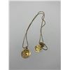 Image 1 : 10K 17" CHAIN WITH 2 PENDANTS