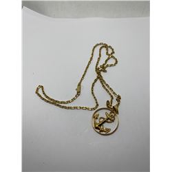 10K 24" CHAIN WITH 10K PENDANT