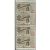 Image 1 : Uncut Sheet of (4) State of Louisiana Baby Bond Obsolete Notes