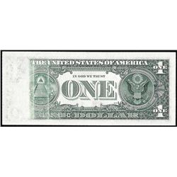 1977A $1 Federal Reserve Note Insufficient Inking Error