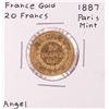 Image 1 : 1887 Paris Mint France 20 Francs Gold Coin