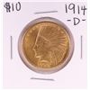 Image 1 : 1914-D $10 Indian Head Eagle Gold Coin