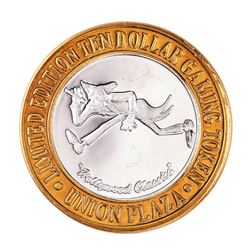 .999 Silver Union Plaza Las Vegas, Nevada $10 Casino Limited Edition Gaming Token