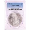 Image 1 : 1881-S $1 Morgan Silver Dollar Coin PCGS MS64 Nice Toning