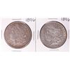 Image 1 : Lot of (2) 1896 $1 Morgan Silver Dollar Coins