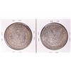 Image 2 : Lot of (2) 1896 $1 Morgan Silver Dollar Coins