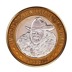 .999 Silver Binions Horseshoe $10 Casino Limited Edition Gaming Token