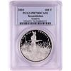 Image 1 : 2010 100T Proof Kazakhstan Tomiris Silver Coin PCGS PR70DCAM