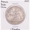 Image 1 : 1907 French Indo China 1 Piastre Silver Coin