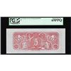 Image 1 : $5 Chemicograph Back Confederate Currency Note PCGS Superb Gem New 69PPQ