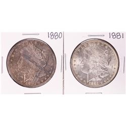 Lot of 1880-1881 $1 Morgan Silver Dollar Coins