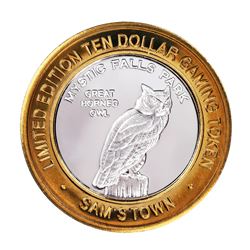 .999 Silver Sam's Town Las Vegas Nevada $10 Casino Limited Edition Gaming Token