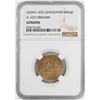 Image 1 : AH451-492 Ghaznavid Dinar A-1637 Ibrahim Gold Coin NGC Genuine