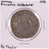 Image 1 : 1696 Germany Brunswick-Wolfanbuttel 2/3 Thaler Silver Coin
