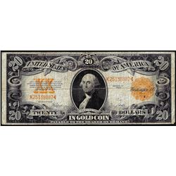 1922 $20 Gold Certificate Note