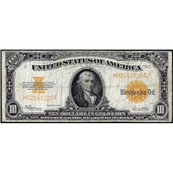 1922 $10 Gold Certificate Note