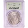 Image 1 : 1881-S $1 Morgan Silver Dollar Coin PCGS MS66 Old Green Holder