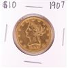 Image 1 : 1907 $10 Liberty Head Eagle Gold Coin
