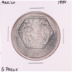 1994 Mexico 5 Pesos Silver Coin