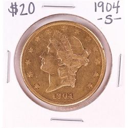 1904-S $20 Liberty Head Double Eagle Gold Coin