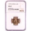 Image 1 : 1979 South Africa 2 Rand Gold Coin NGC MS67