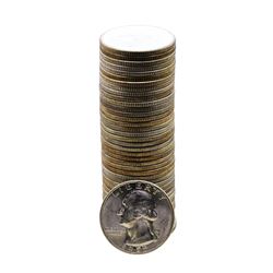 Roll of (40) Brilliant Uncirculated 1955 Washington Quarter Coins