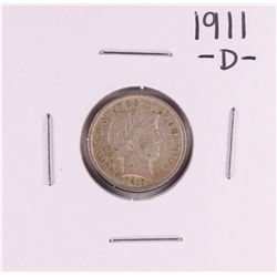 1911-D Barber Dime Coin
