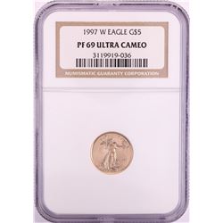 1997-W $5 Proof American Gold Eagle Coin NGC PF69 Ultra Cameo
