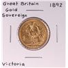 Image 1 : 1892 Great Britain Sovereign Gold Coin