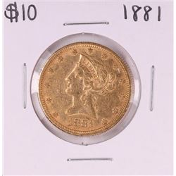 1881 $10 Liberty Head Eagle Gold Coin