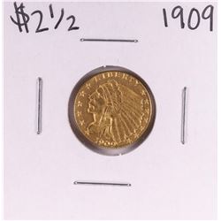 1909 $2 1/2 Indian Head Quarter Eagle Gold Coin