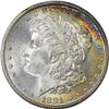 Image 3 : 1881-S $1 Morgan Silver Dollar Coin PCGS MS64 Amazing Toning