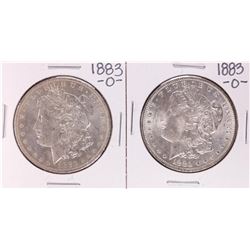 Lot of (2) 1883-O $1 Morgan Silver Dollar Coins