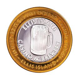 .999 Silver Ellis Island Casino & Brewery Las Vegas $10 Limited Edition Gaming Token
