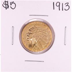 1913 $5 Indian Head Half Eagle Gold Coin