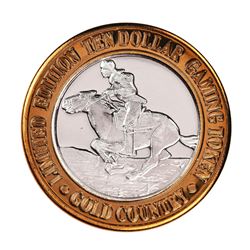 .999 Silver Gold Country Motor Inn Elko, NV $10 Limited Edition Casino Gaming Token
