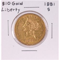 1881-S $10 Liberty Head Eagle Gold Coin