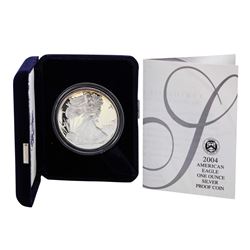 2004 $1 Proof American Silver Eagle Coin w/Box and COA