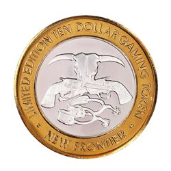 .999 Silver The New Frontier Las Vegas $10 Casino Limited Edition Gaming Token
