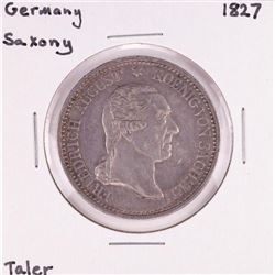 1827 Germany Saxony Taler Coin