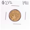 Image 1 : 1911 $2 1/2 Indian Head Quarter Eagle Gold Coin