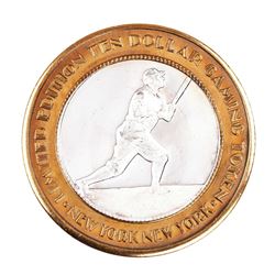 .999 Silver New York New York Casino Las Vegas $10 Limited Edition Gaming Token