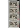 Image 1 : Uncut Sheet of (4) State of Louisiana Baby Bond Obsolete Notes