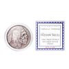 Image 1 : United Snakes of America Indian Skull 1 oz Antique Silver Proof Round w/COA