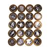 Image 1 : Mixed Lot of (20) .999 Silver Casino $10 Limited Edition Gaming Tokens