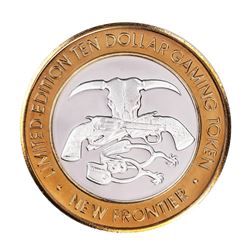 .999 Silver The New Frontier Las Vegas $10 Casino Limited Edition Gaming Token