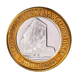 .999 Silver Comstock Hotel and Casino $10 Casino Limited Edition Gaming Token