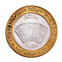 .999 Silver McCarran International Airport Las Vegas, NV $10 Limited Gaming Token