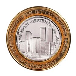 .999 Silver Las Vegas Club $10 Limited Edition Casino Gaming Token